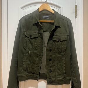 Articles of Society Olive Green Denim Jacket